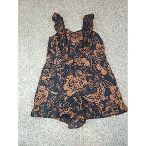 Janie and Jack Floral Ruffle Romper Size 4